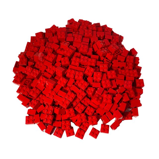 LEGO® Spielbausteine LEGO® 2x2 Steine Hochsteine Rot - 3003 NEU! Menge 100x günstig online kaufen
