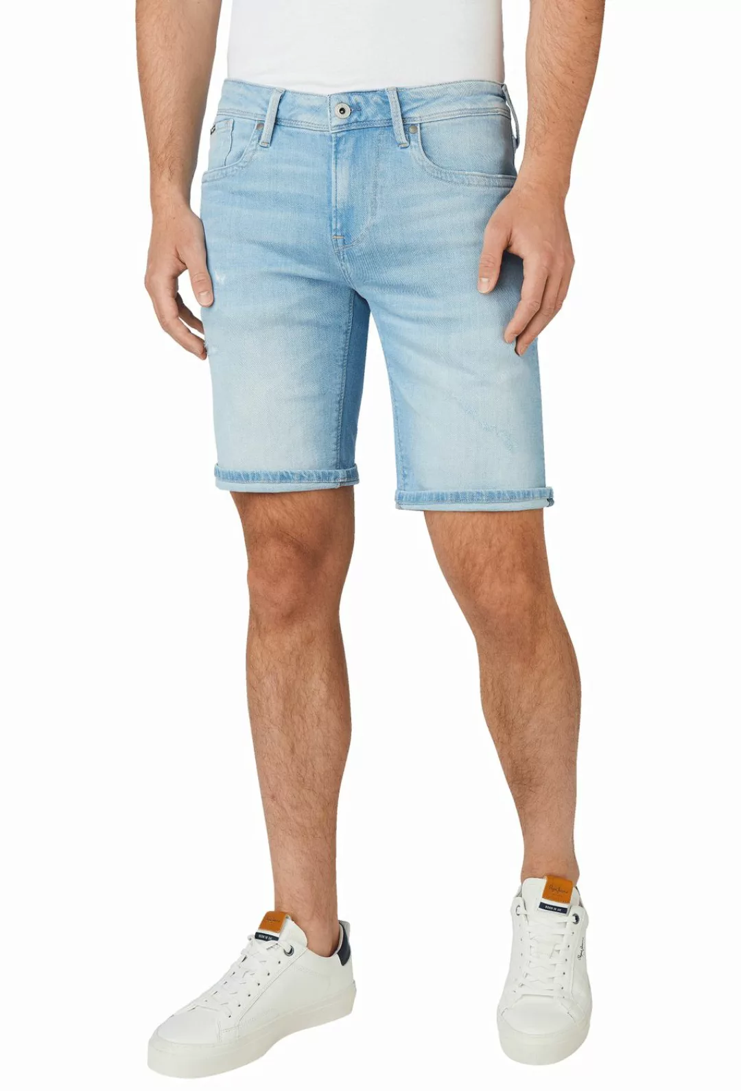 Pepe Jeans Herren Jeans Short HATCH - Regular Fit - Blau - Light Blue Denim günstig online kaufen