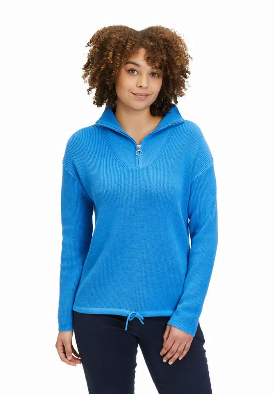 Cartoon Strickpullover Cartoon Basic-Strickpullover mit Stehkragen (1-tlg) günstig online kaufen