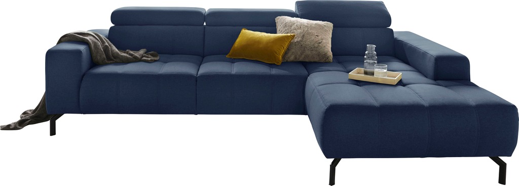 DOMO collection Ecksofa "Cunelli L-Form", wahlweise inklusive 6-fach verste günstig online kaufen