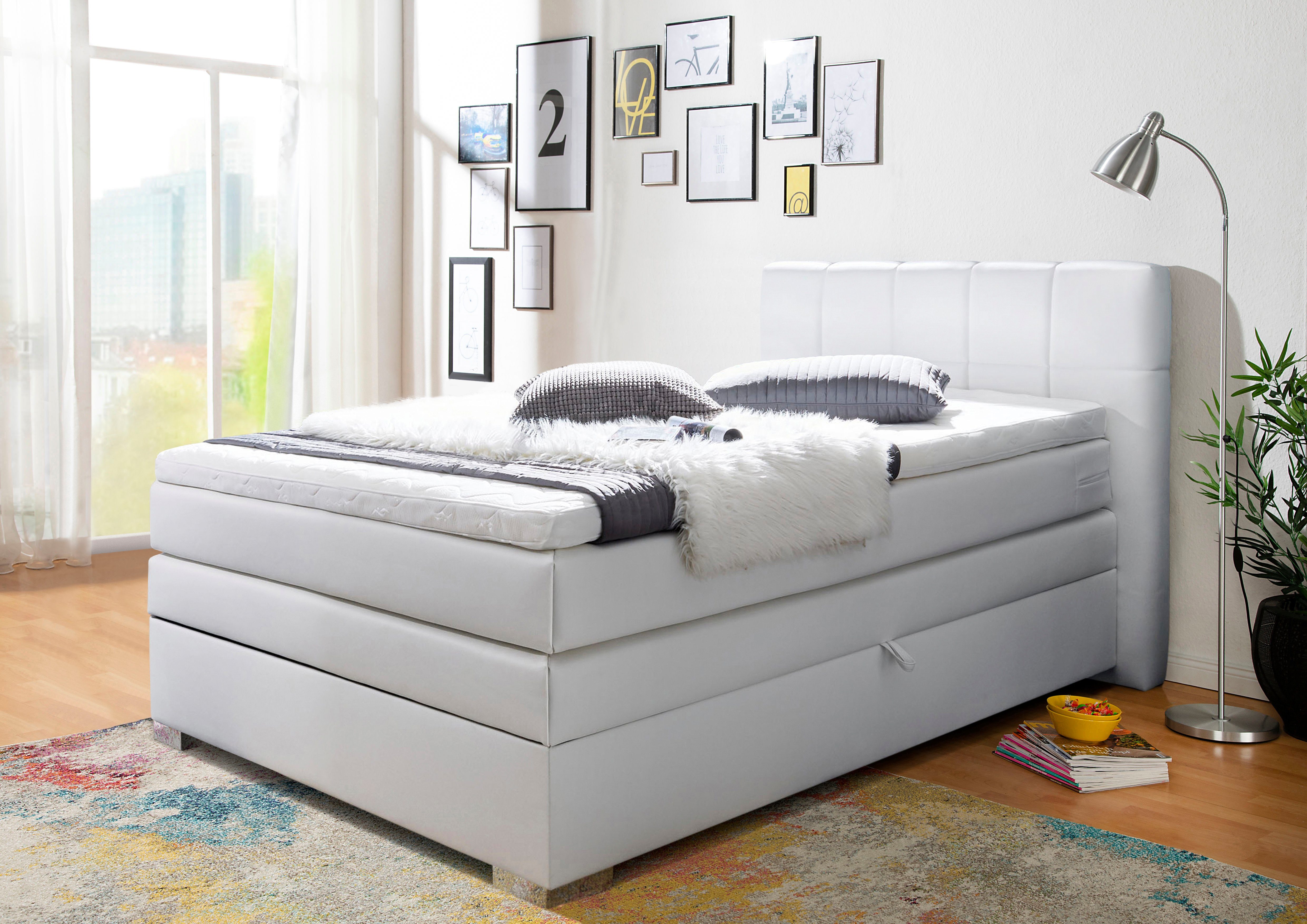 INOSIGN Boxspringbett "Airdrie", inkl. Bettkasten und Topper günstig online kaufen