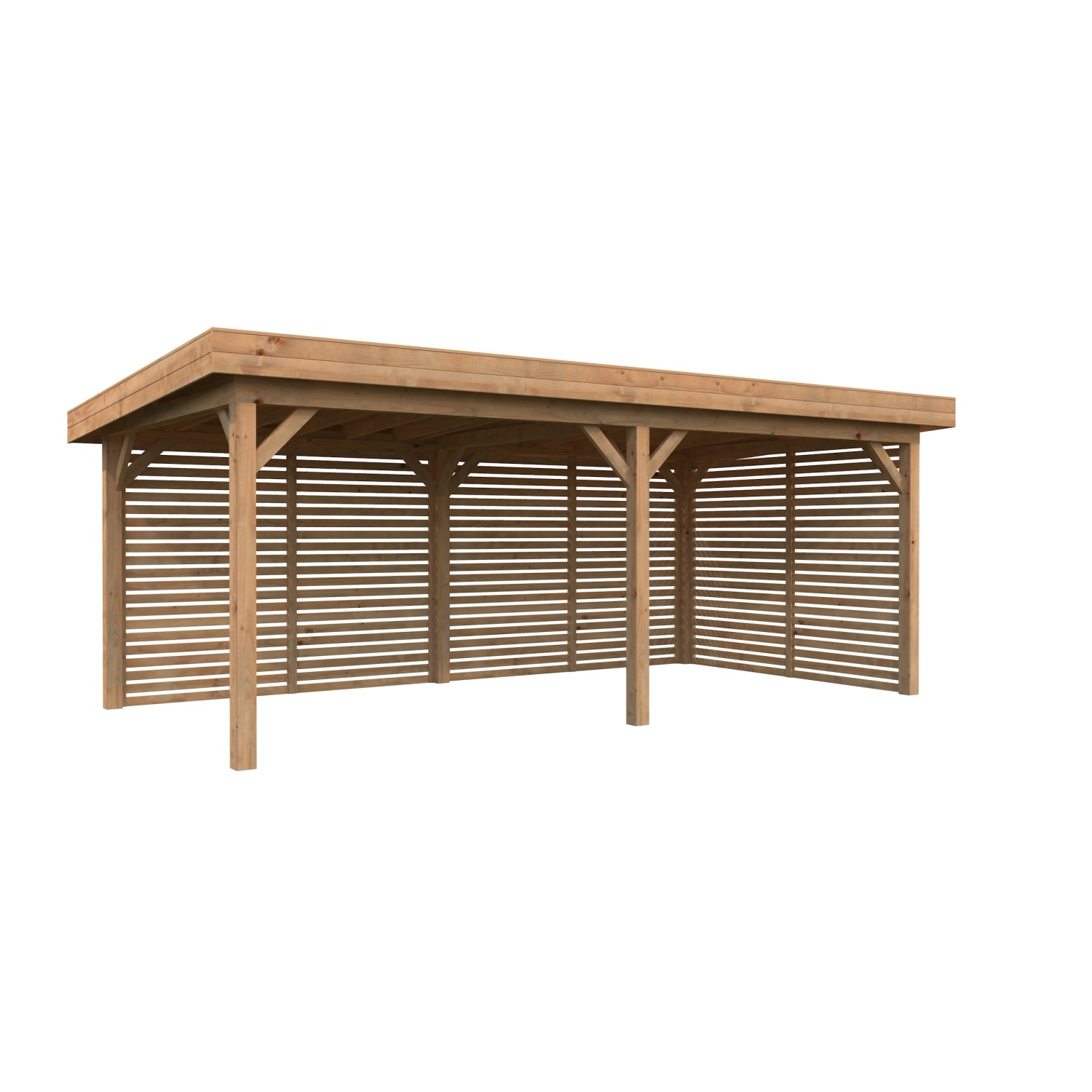 Palmako Pavillon Lenna Set 309 Braun Tauchgrundiert 588 cm x 300 cm FSC® günstig online kaufen