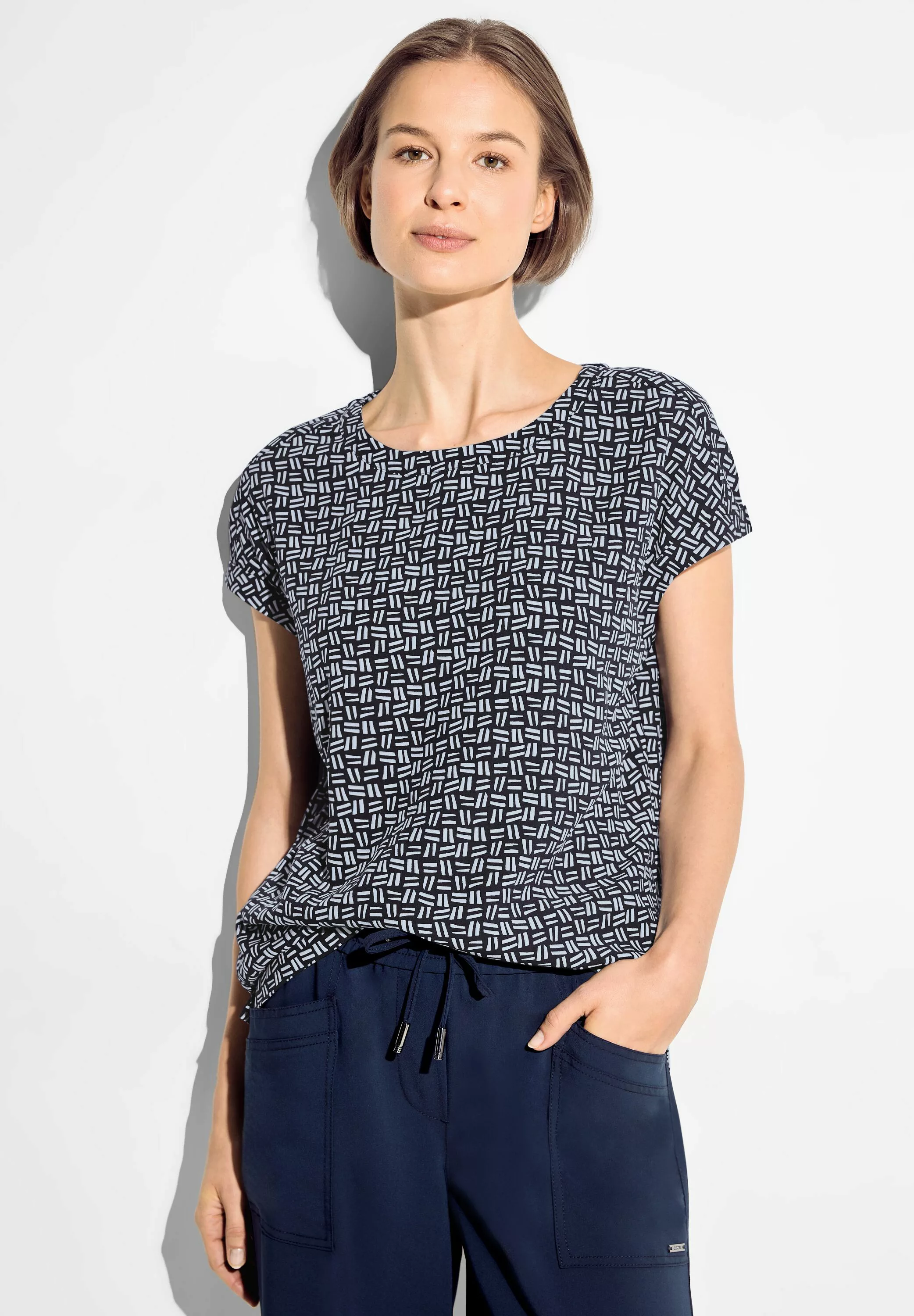 Cecil Shirtbluse, mit Allover-Muster günstig online kaufen