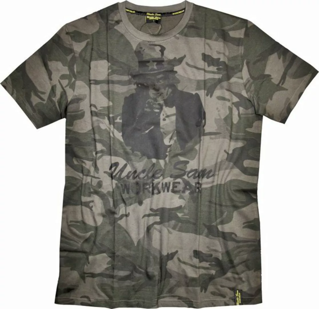 Uncle Sam T-Shirt T-Shirt camouflage/schwarz günstig online kaufen