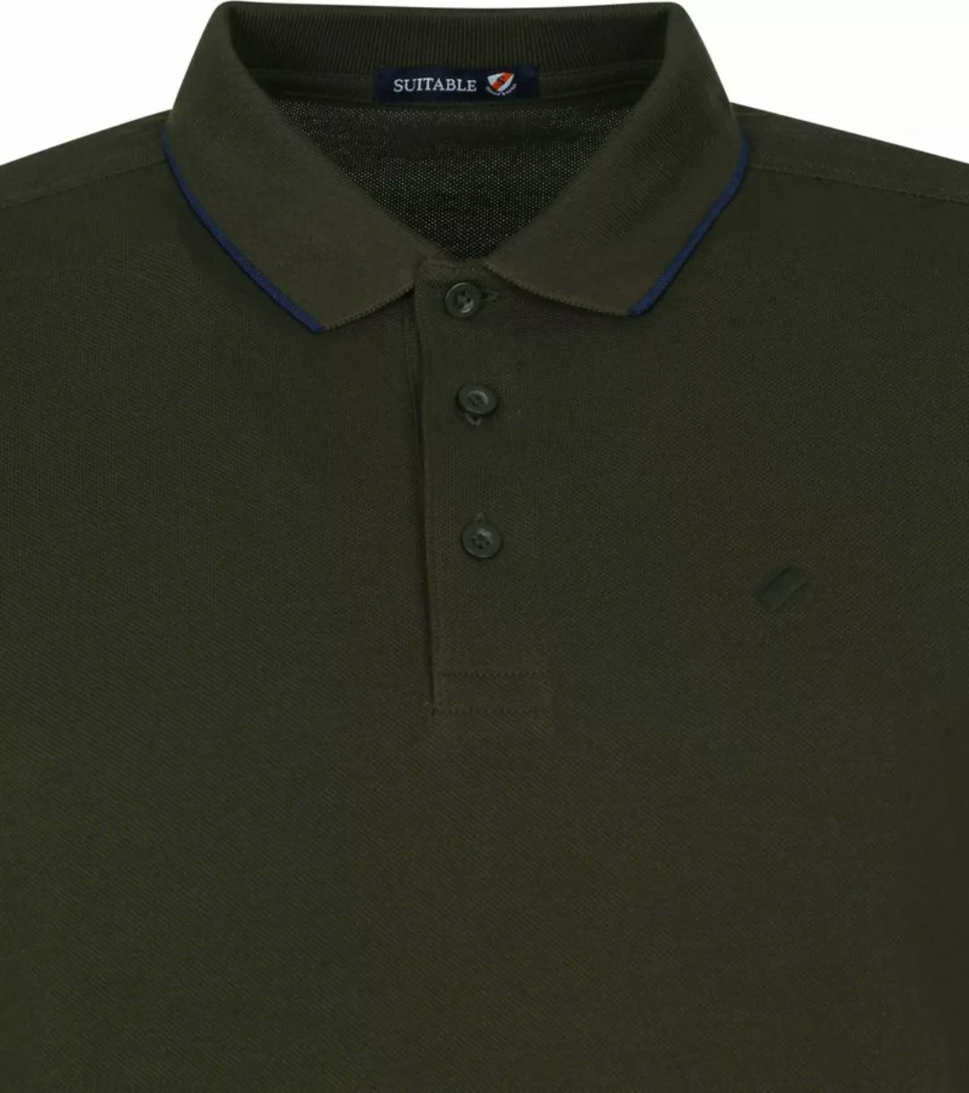 Suitable Poloshirt Tip Ferry Olive Grün - Größe S günstig online kaufen