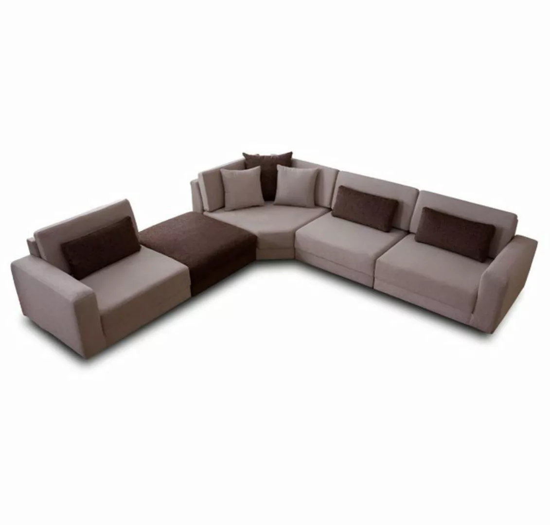 Xlmoebel Ecksofa Zeitgemäßes Ecksofa Wohnzimmer Polstercouch Stoffsofa Desi günstig online kaufen