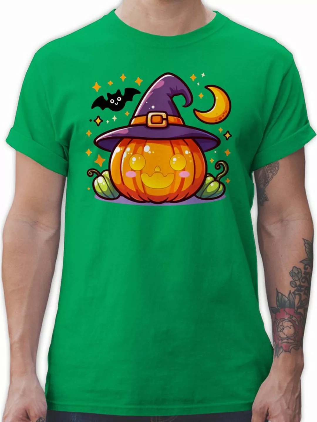 Shirtracer T-Shirt Halloween Kürbis, Süßer Kürbis, Halloween Design, Kürbis günstig online kaufen