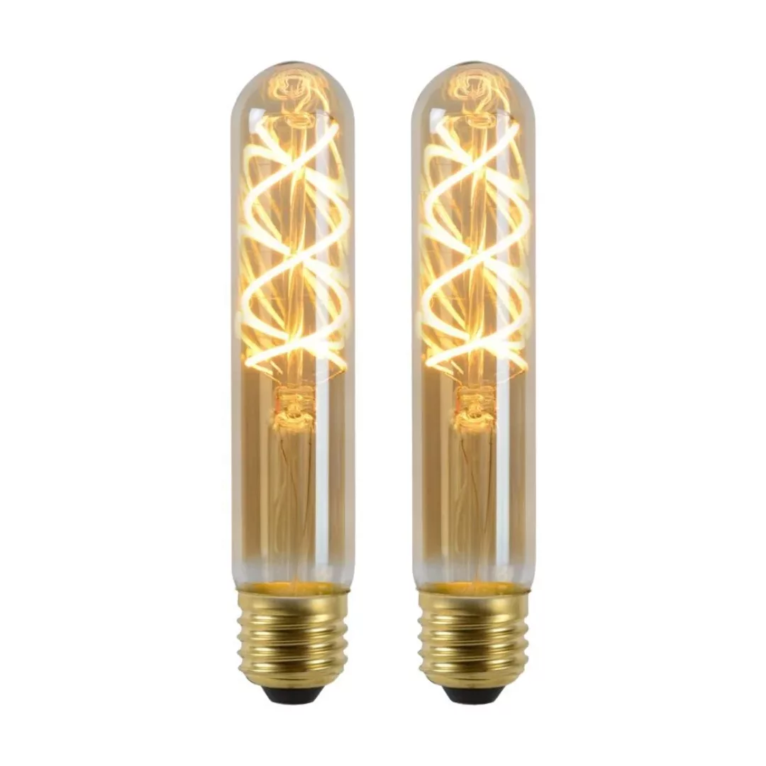 Vintage LED Lampe, dimmbar, E27, Röhre T30, Filament, 4,9W, 380lm, 2200K 2e günstig online kaufen