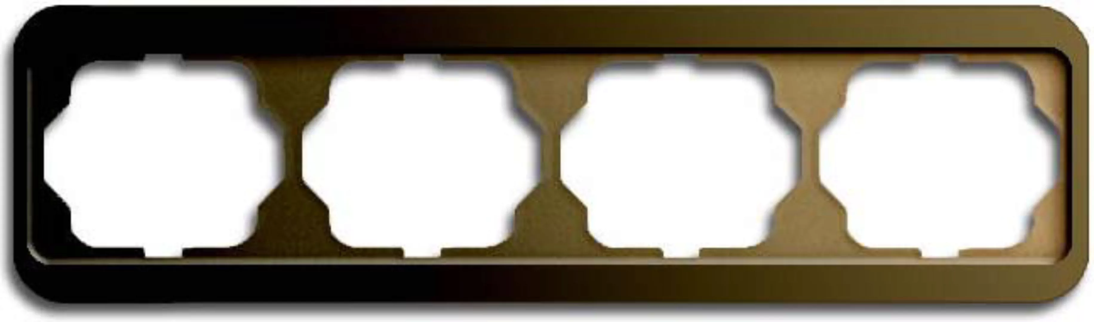 Busch-Jaeger Rahmen 4-fach bronze, waager.alpha 1724-21 günstig online kaufen