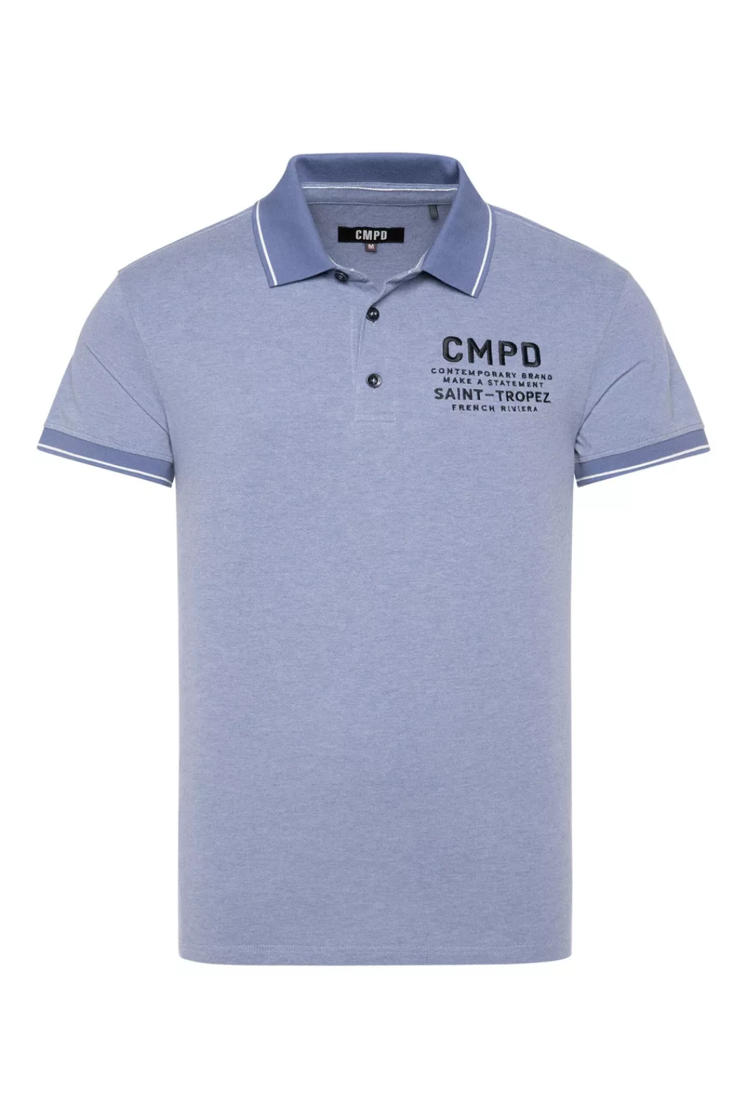 CMPD Poloshirt, mit Seitenschlitze und längerer Rückenpartie günstig online kaufen