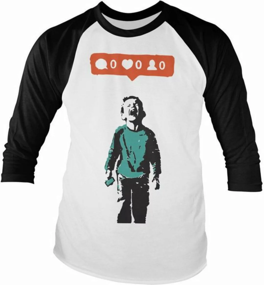 Hybris Longsleeve The Social Kid Baseball Long Sleeve Tee günstig online kaufen