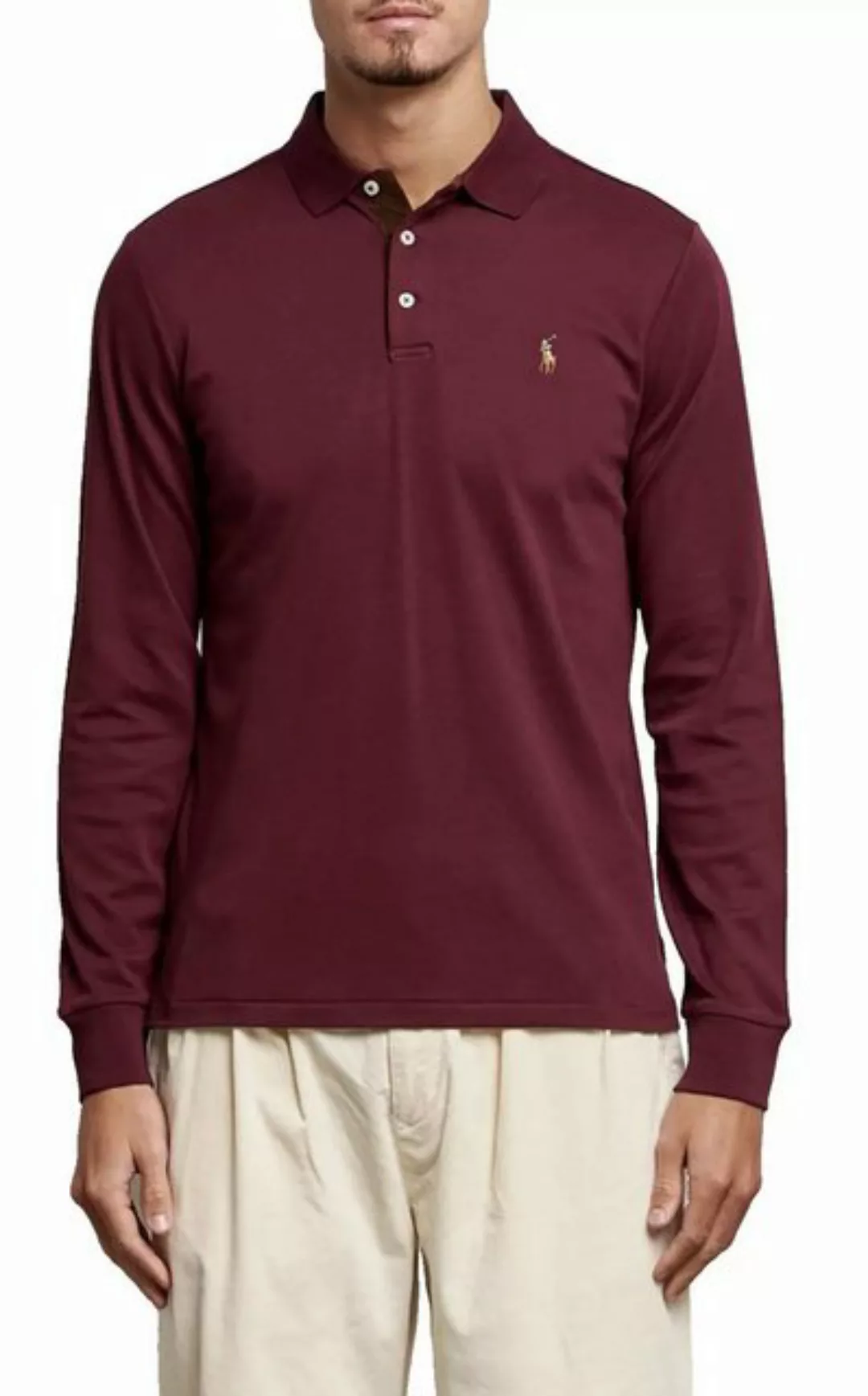 Polo Ralph Lauren Langarm-Poloshirt Polohemd Polo Shirt Luxury Pima Baumwol günstig online kaufen