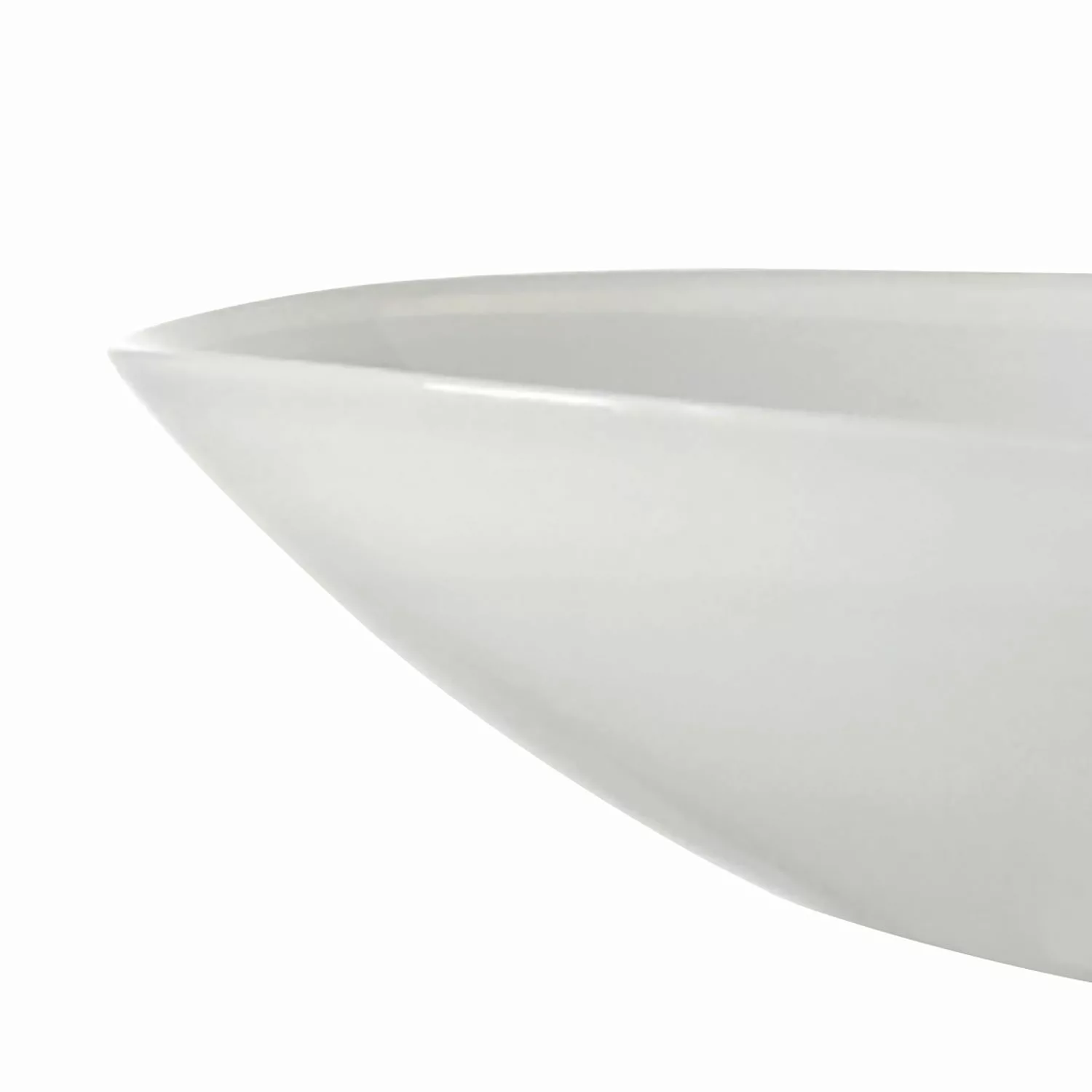 home24 Leonardo Schale Alabastro II Sodalime Glas 32x9x22 cm (BxHxT) Weiß günstig online kaufen