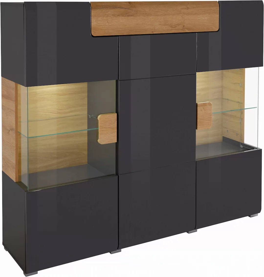 INOSIGN Highboard "Toledo,Breite 147,5cm,trendige Hochkommode mit 3Türen un günstig online kaufen