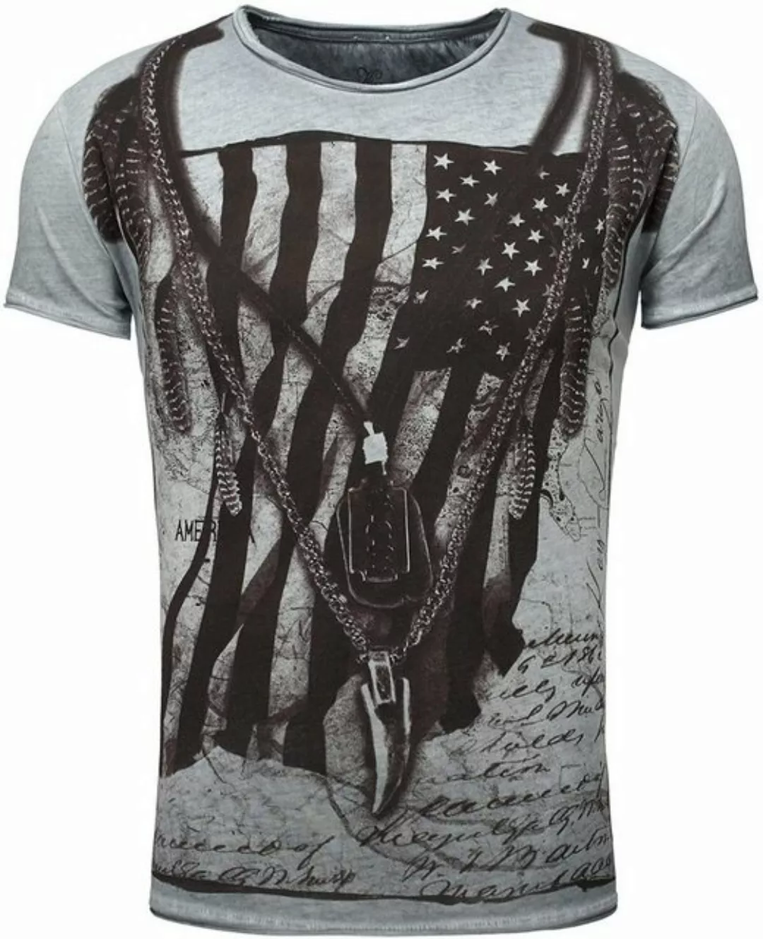 Key Largo T-Shirt T-Shirt RACERBLADE USA Amerika Fahne Print Motiv vintage günstig online kaufen