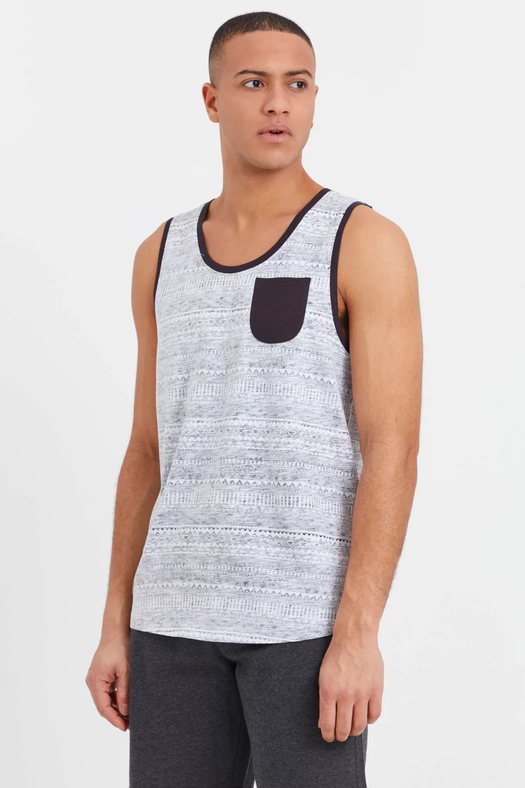 !Solid Tanktop SDImbre ärmelloses Shirt mit Inka Print günstig online kaufen