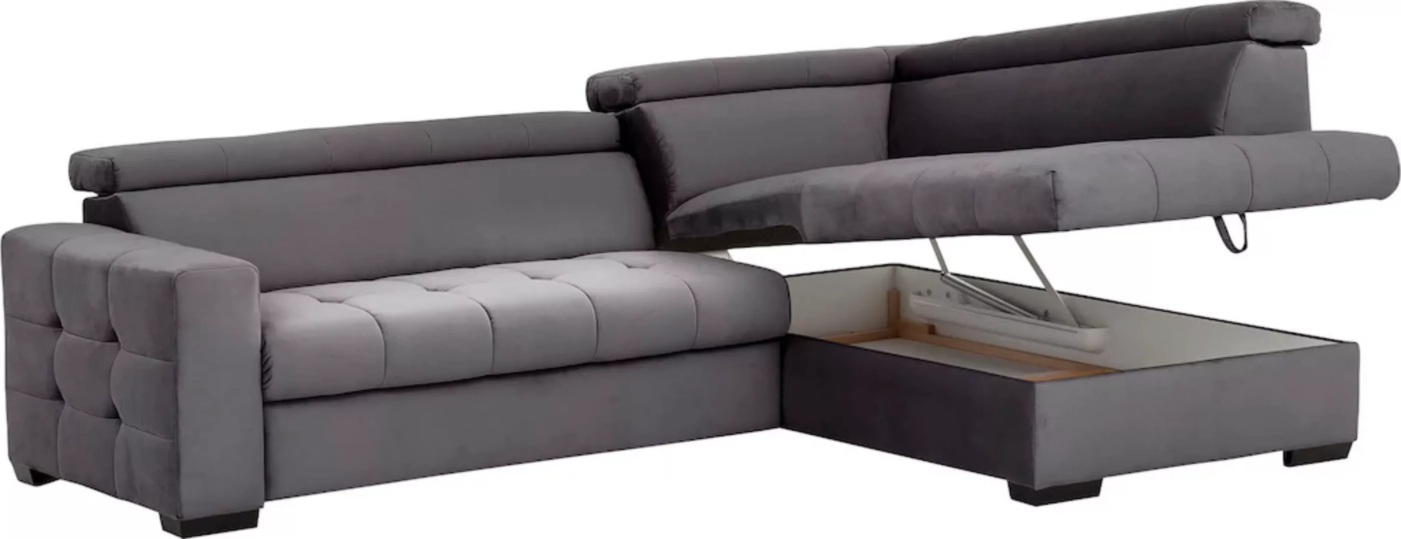 exxpo - sofa fashion Ecksofa "Otusso, L-Form", Steppung im Sitzbereich, wah günstig online kaufen