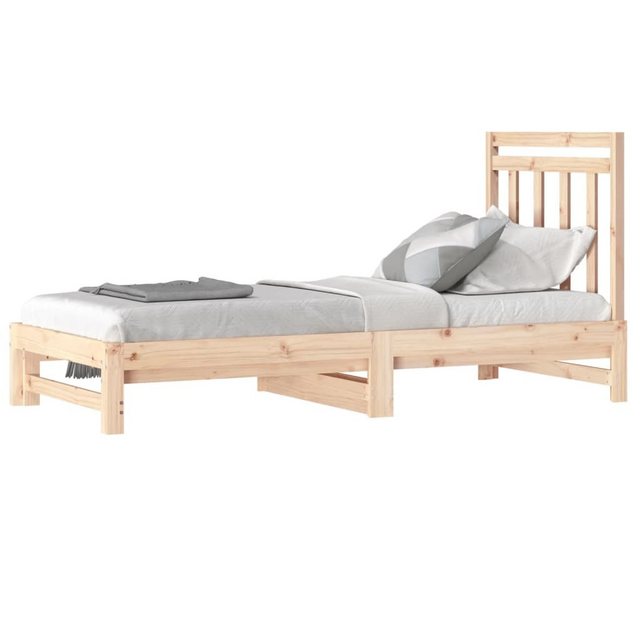 vidaXL Gästebett Tagesbett Gästebett Ausziehbar 2x90x200 cm Massivholz Kief günstig online kaufen