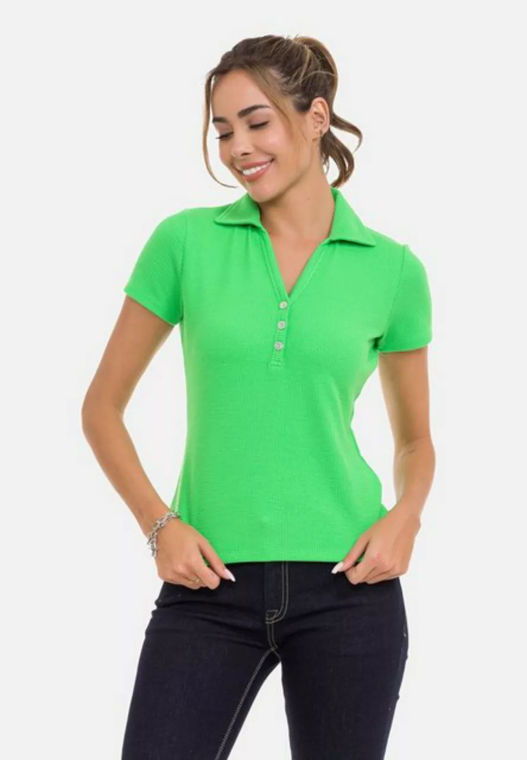 Cipo & Baxx T-Shirt, mit klassischem Polokragen günstig online kaufen