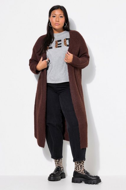 Studio Untold Strickjacke Long-Strickjacke oversized offene Form Langarm günstig online kaufen