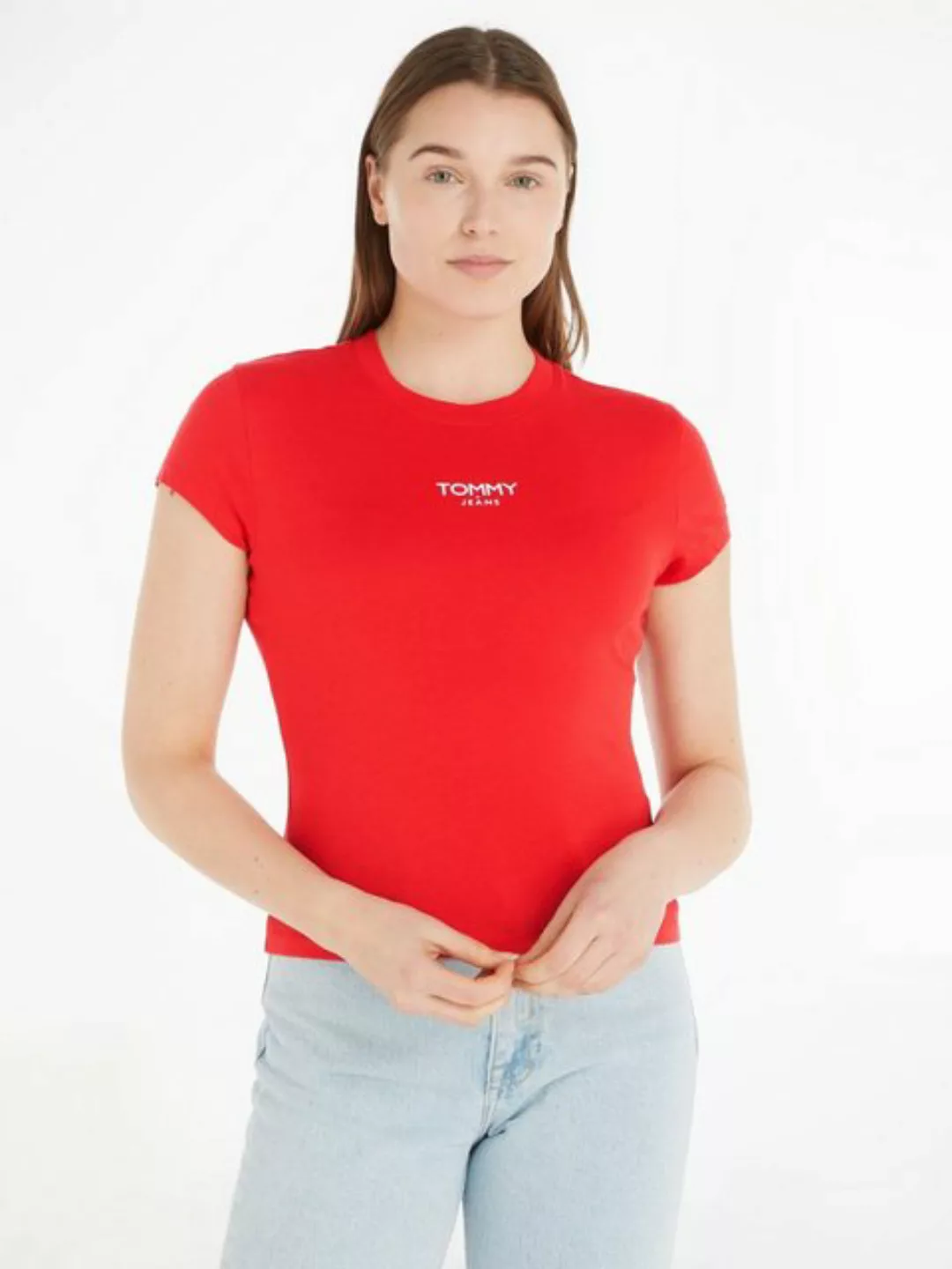 Tommy Jeans T-Shirt TJW BBY ESSENTIAL LOGO 1 SS mit Tommy Jeans Logo günstig online kaufen