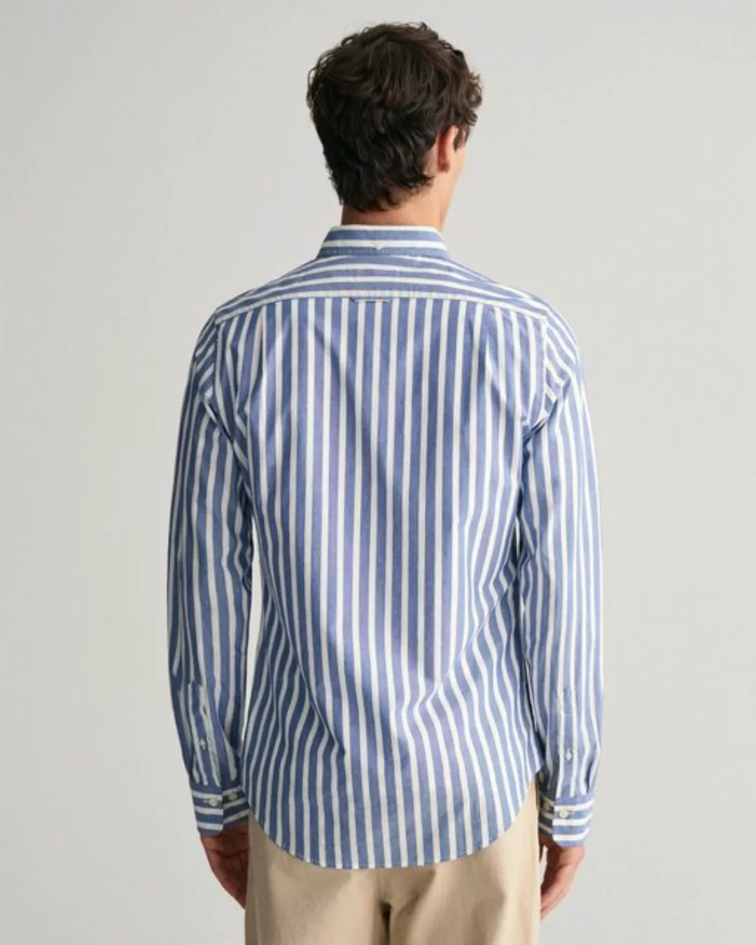 Gant Langarmhemd REG WIDE POPLIN STRIPE SHIRT mit breiten Streifen günstig online kaufen