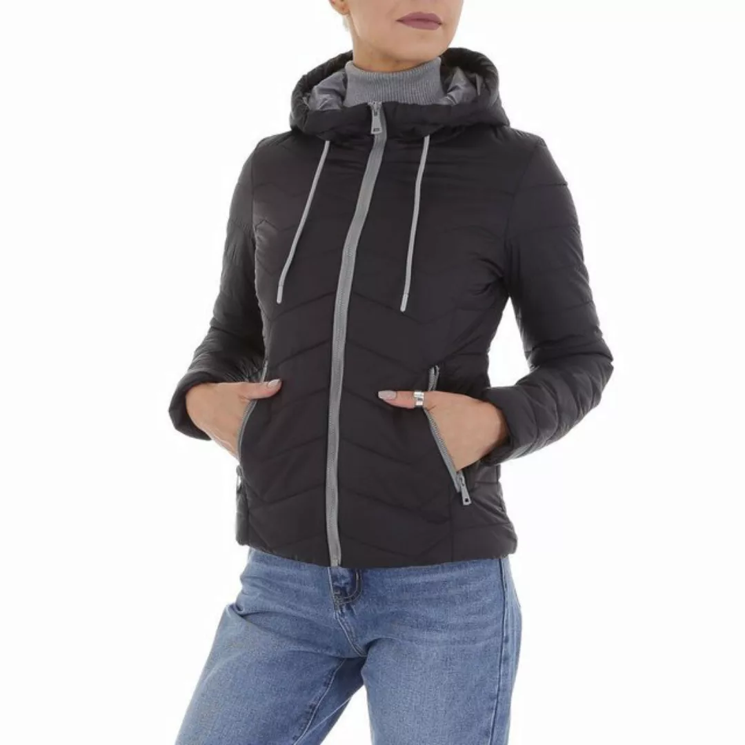 Ital-Design Steppjacke Damen Freizeit (87256578) Kapuze Gefüttert Übergangs günstig online kaufen