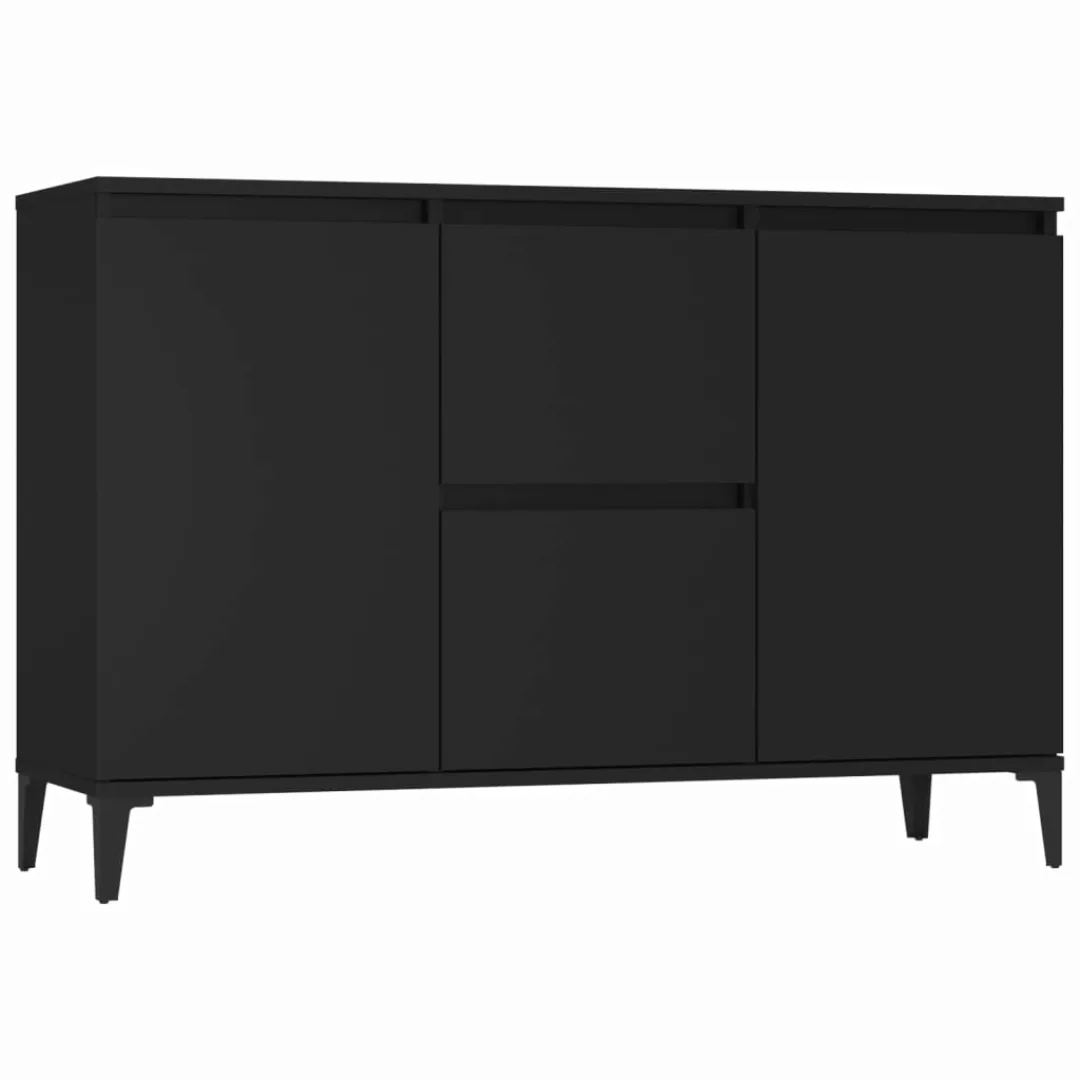 Sideboard Schwarz 104x35x70 Cm Spanplatte günstig online kaufen