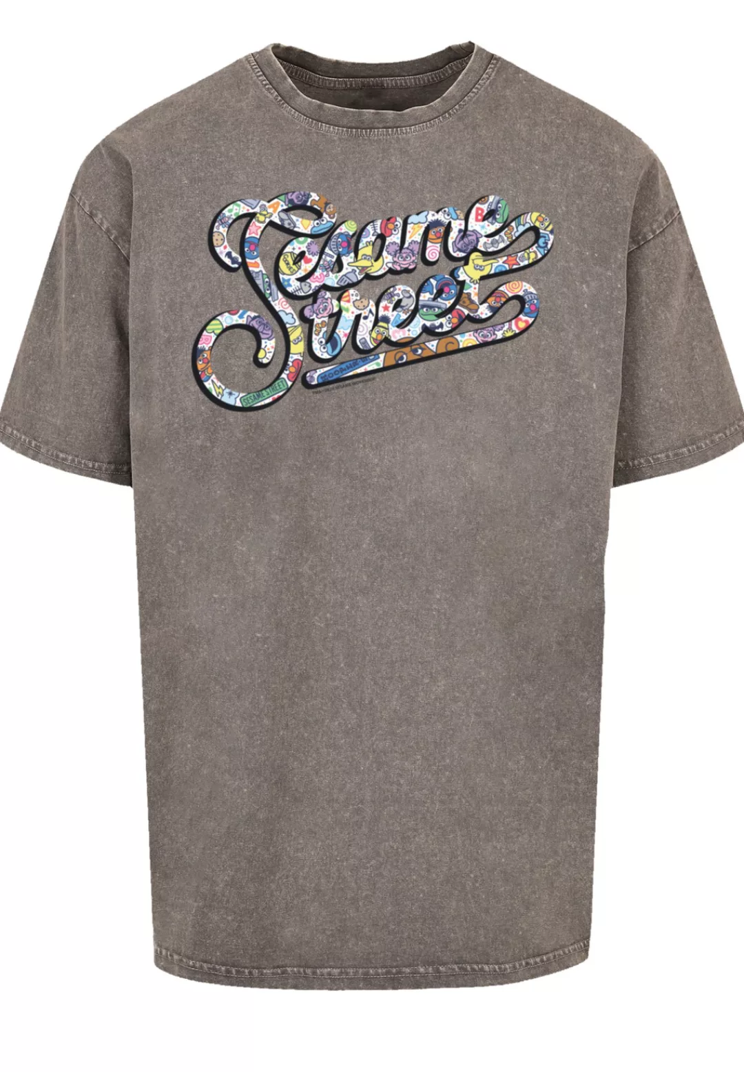 F4NT4STIC T-Shirt "Sesamstraße Coloured lettering", Premium Qualität, Weihn günstig online kaufen