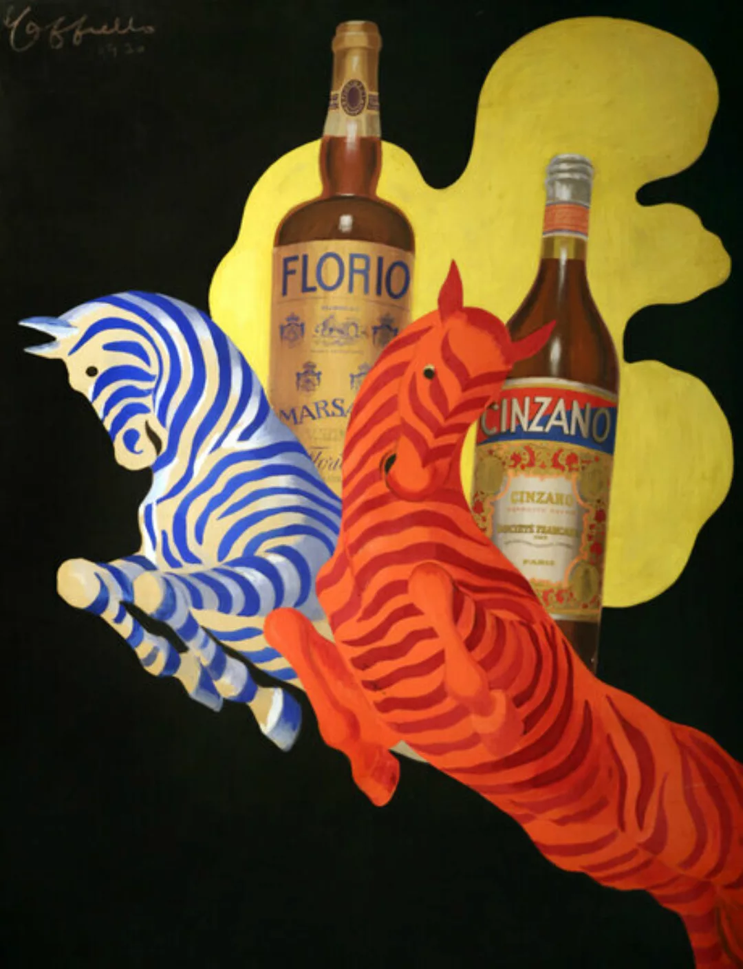 Poster / Leinwandbild - Leonetto Cappiello: Florio Cinzano (1930) günstig online kaufen