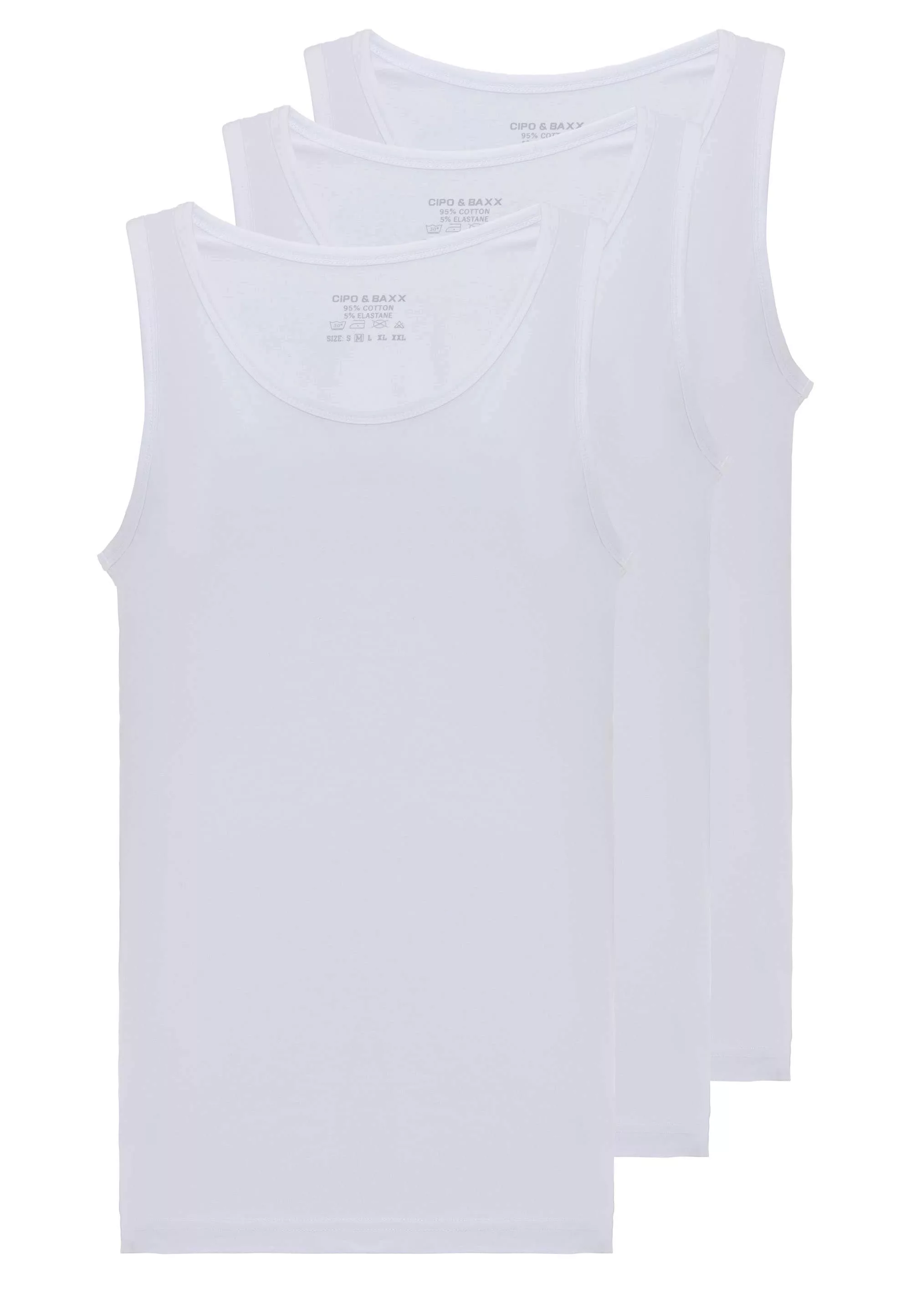 Cipo & Baxx Tanktop, 3er-Pack in klassischem Design günstig online kaufen