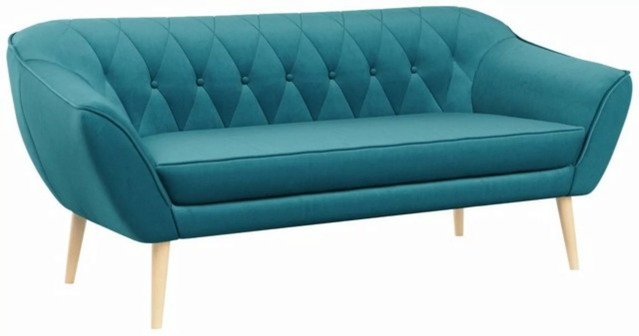 MKS MÖBEL Sofa PIRS-3 Sitzer, Skandinavischer Stil, Gesteppte Polsterung, H günstig online kaufen