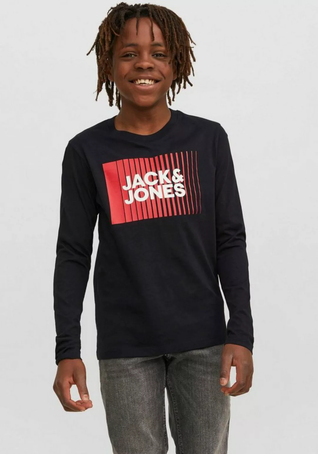 Jack & Jones Junior Langarmshirt JJECORP LOGO TEE PLAY LS O-NECK NOOS JNR günstig online kaufen