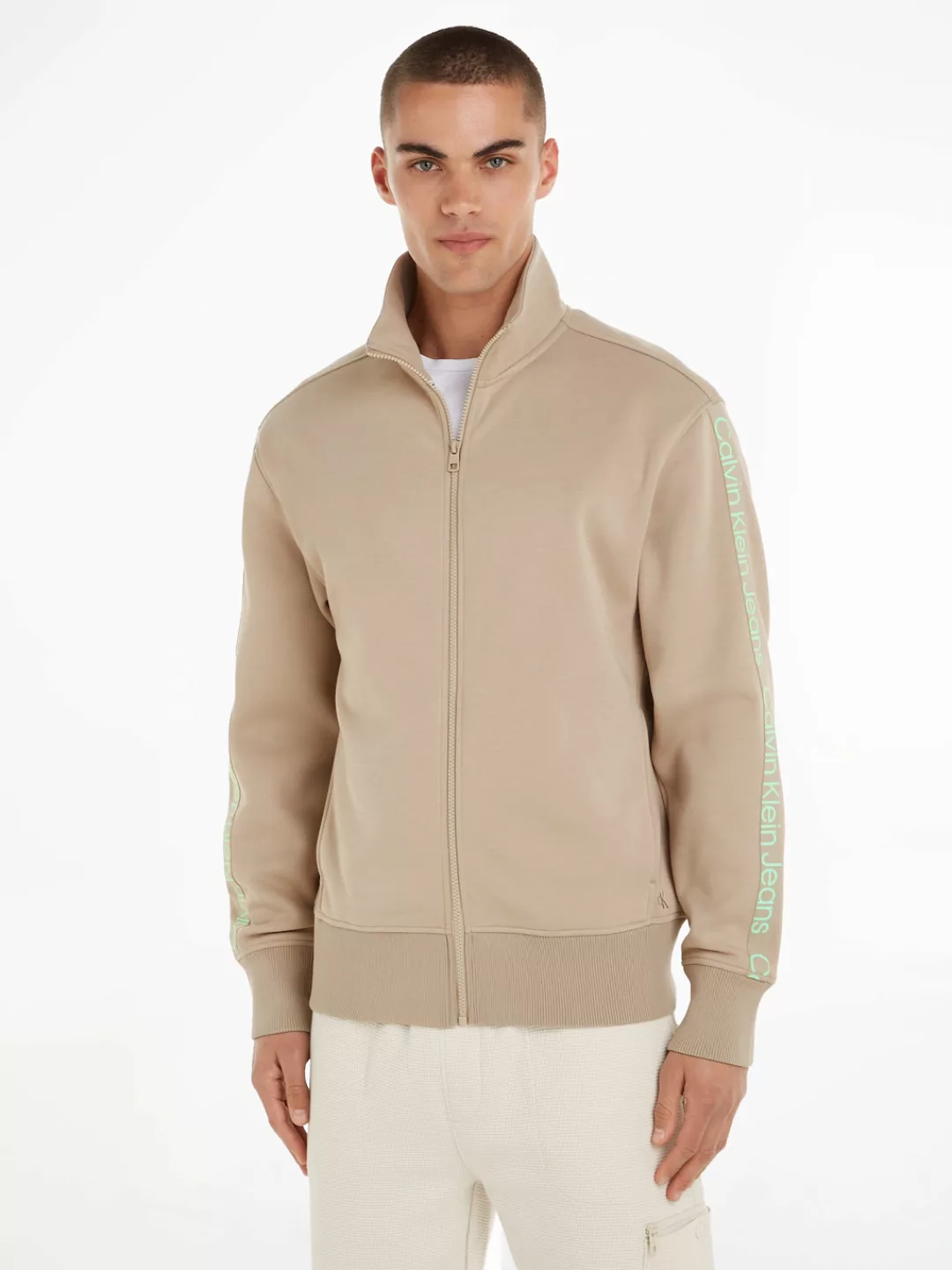 Calvin Klein Jeans Sweatshirt CUT OFF LOGO TAPE ZIP HWK günstig online kaufen