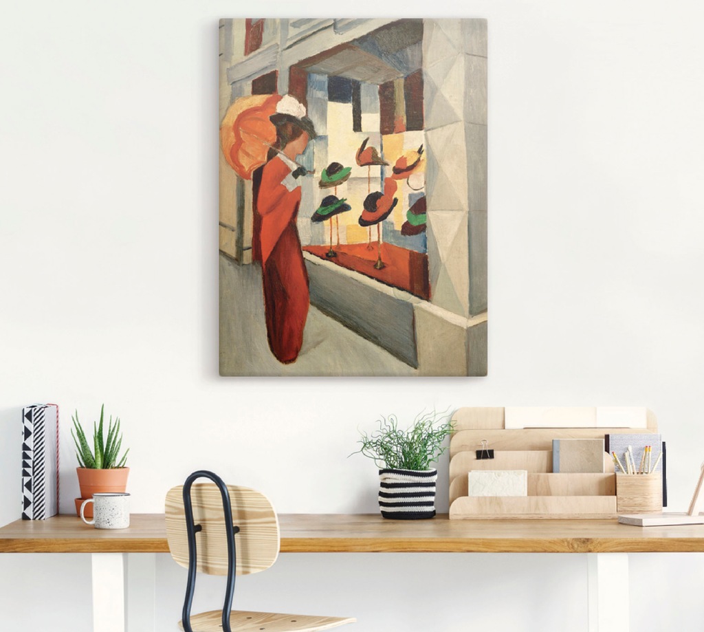 Artland Wandbild "Hutladen", Mode, (1 St.), als Leinwandbild, Poster in ver günstig online kaufen