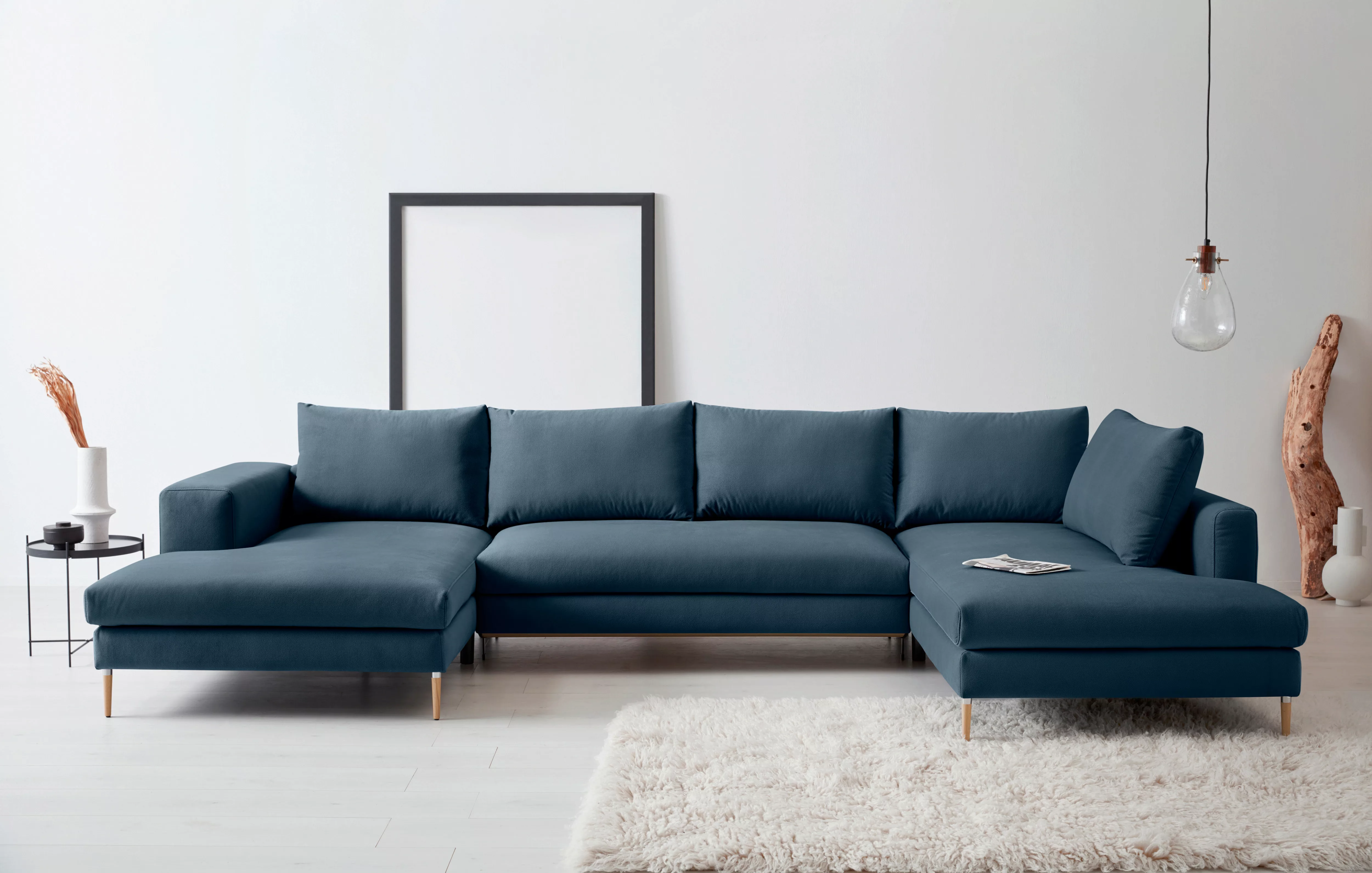OTTO products Wohnlandschaft "Finnja, viel Platz, wahlweise Bettfunktion un günstig online kaufen