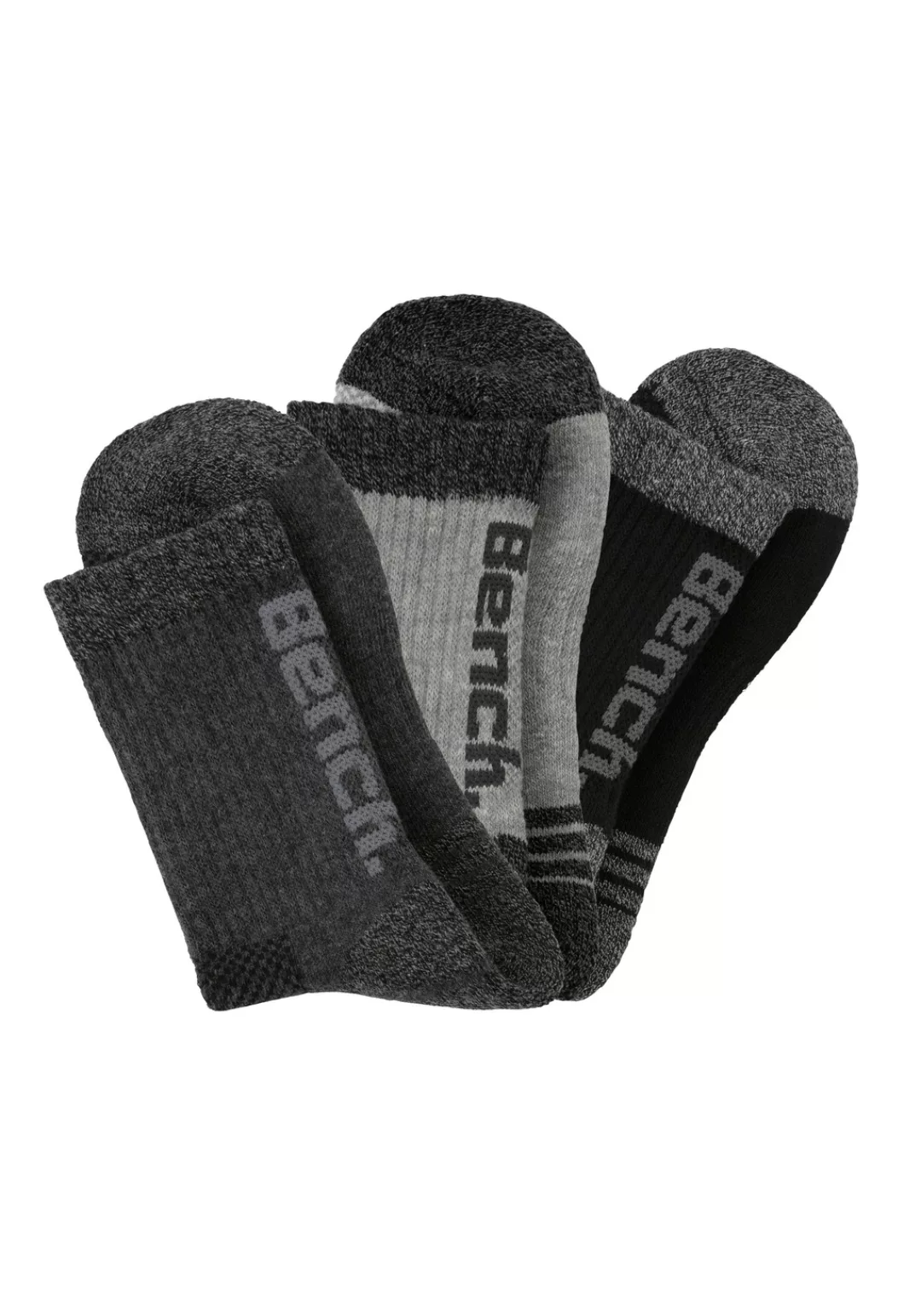 Bench. Tennissocken, (Packung, 3 Paar), mit Pikeestruktur und Mittelfußgumm günstig online kaufen