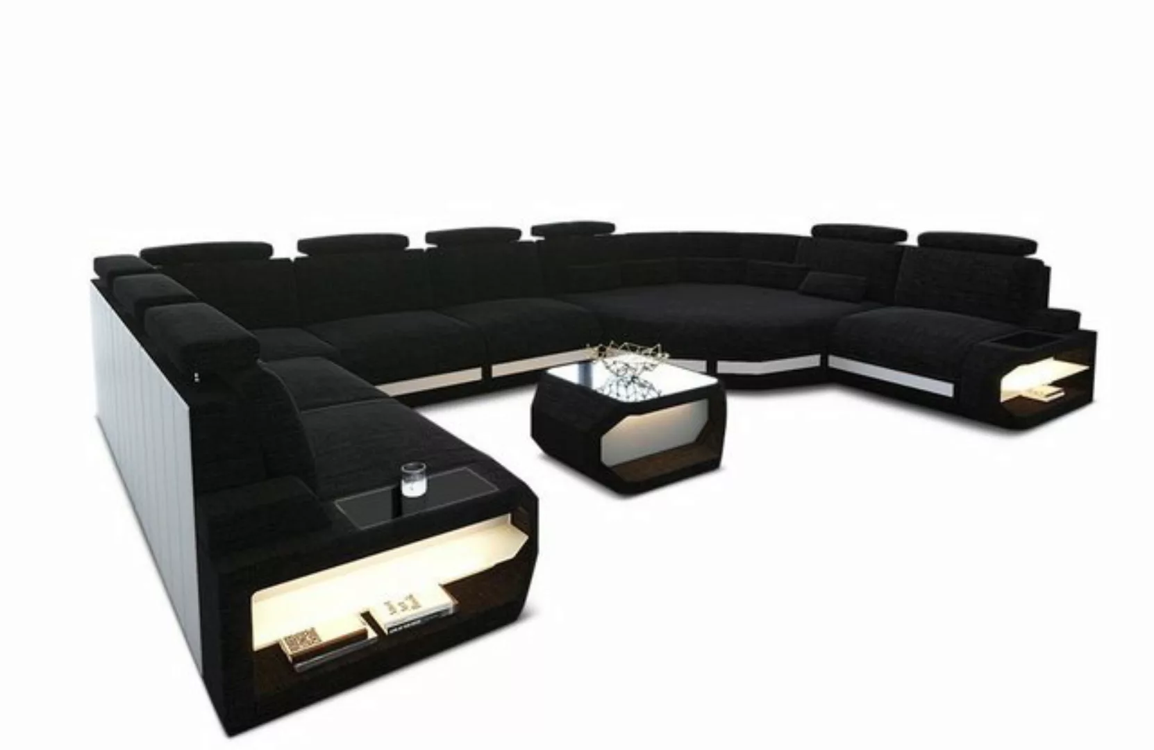 Sofa Dreams Wohnlandschaft Stoff Couch Polster Sofa Asti, U Form Stoffsofa günstig online kaufen