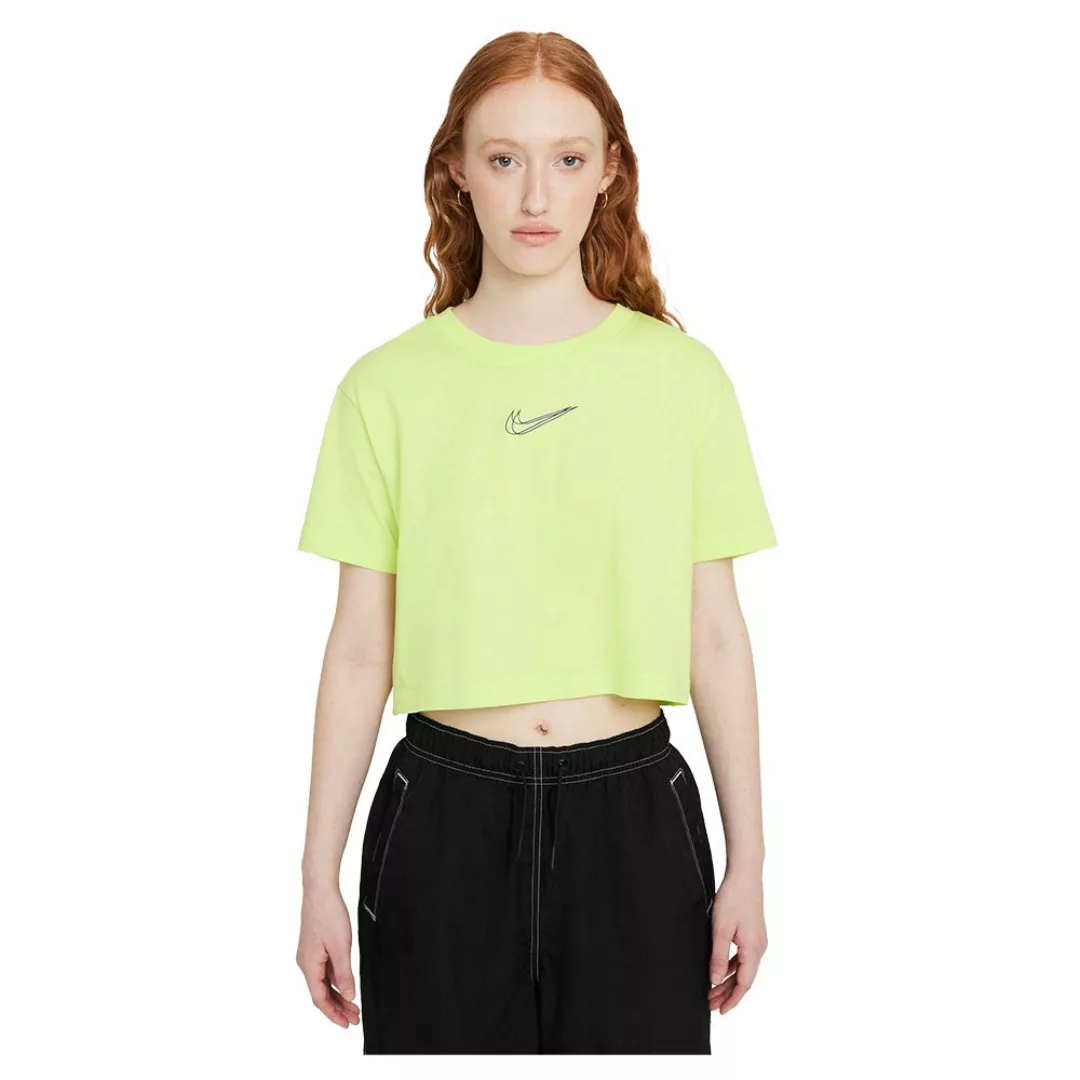 Nike Sportswear Cropped Dance Kurzarm T-shirt S LT Lemon Twist günstig online kaufen