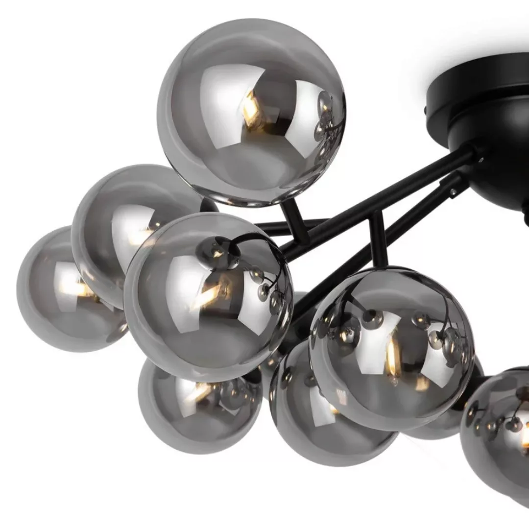 Maytoni Dallas Deckenlampe 20-flammig, Höhe 25 cm, schwarz günstig online kaufen