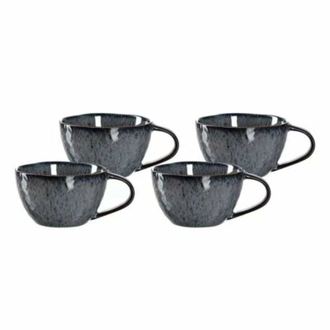 LEONARDO MATERA Keramiktasse 290 ml anthrazit 4er Set Tassen grau günstig online kaufen