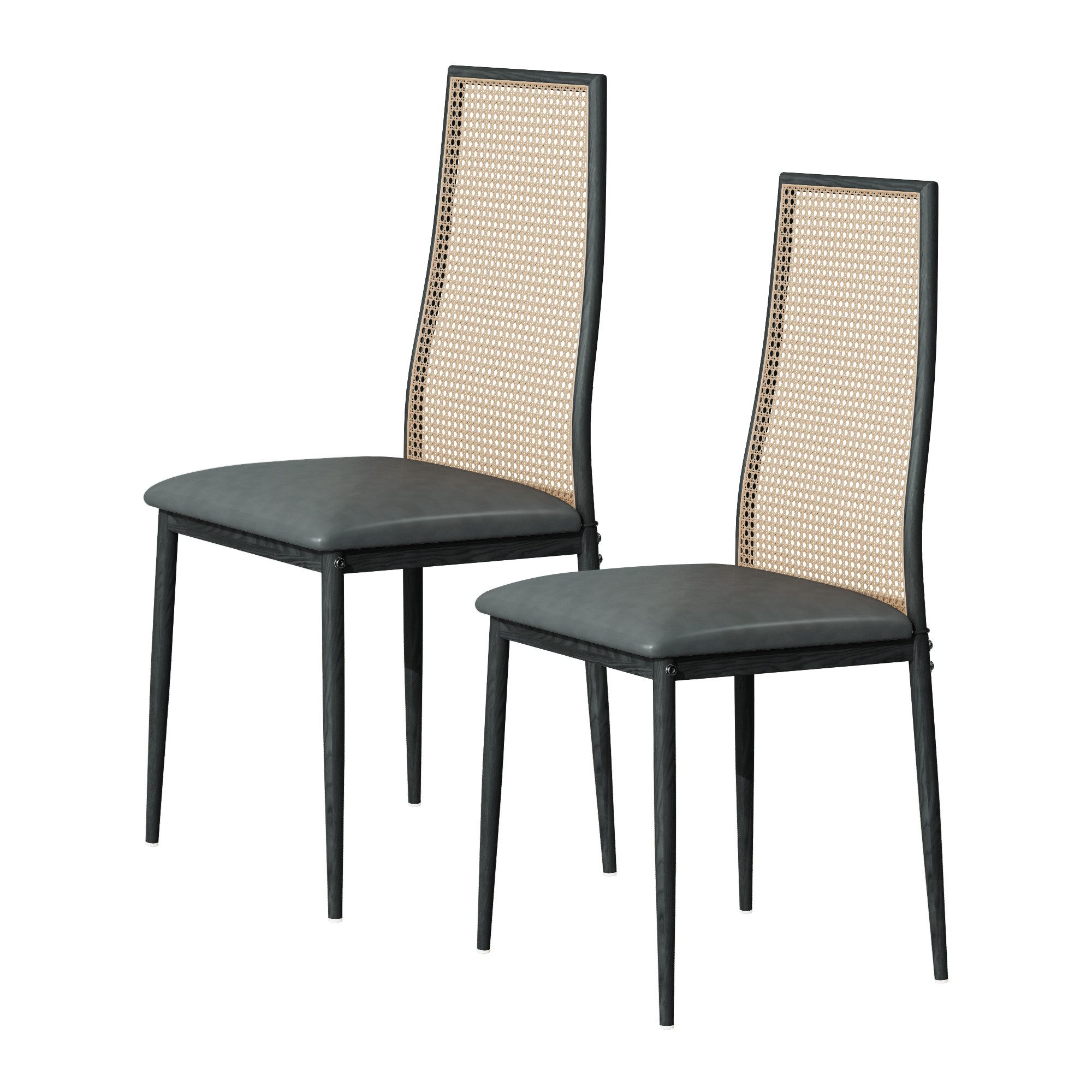 FUROKOY Esszimmerstuhl Rattansessel Wohnzimmerstühle Stuhl mit günstig online kaufen