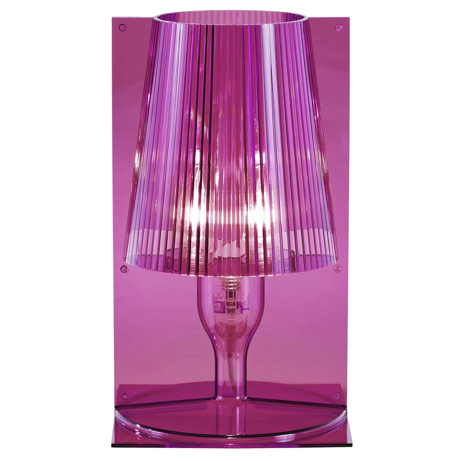 Kartell - Take Tischleuchte Polycarbonat 2.0 - pink/transparent/BxHxT 18.5x günstig online kaufen