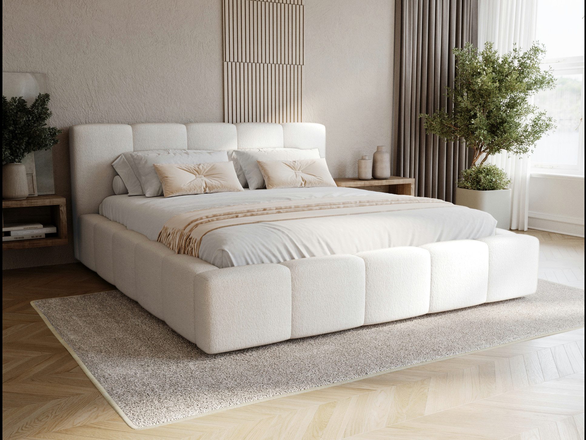 Compleo Polsterbett modern und elegant, Designerbett, günstig online kaufen