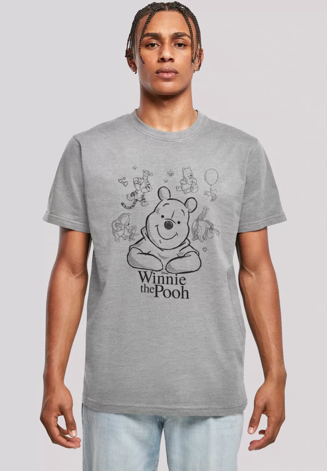 F4NT4STIC T-Shirt "Winnie Puuh Der Bär Collage Sketch", Print günstig online kaufen