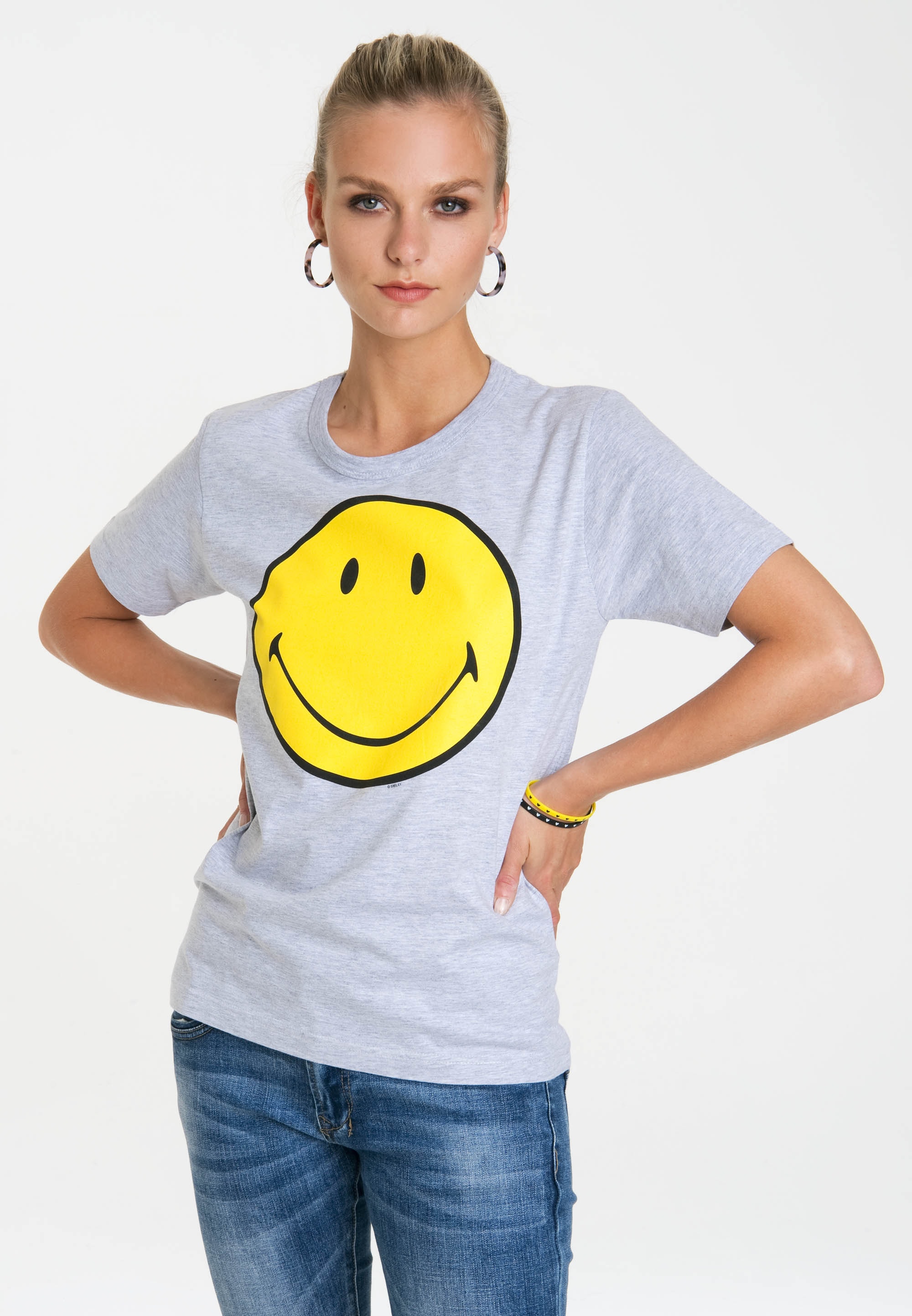 LOGOSHIRT T-Shirt "Smiley", mit lizenziertem Originaldesign günstig online kaufen