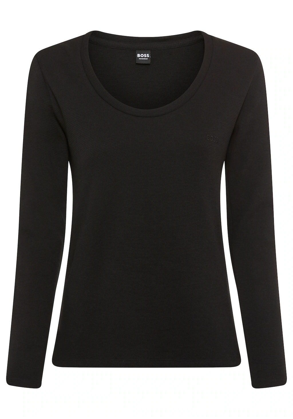 BOSS Langarmshirt "Waffle", Schlaf-Top, Waffelstruktur, aus Baumwollmix günstig online kaufen
