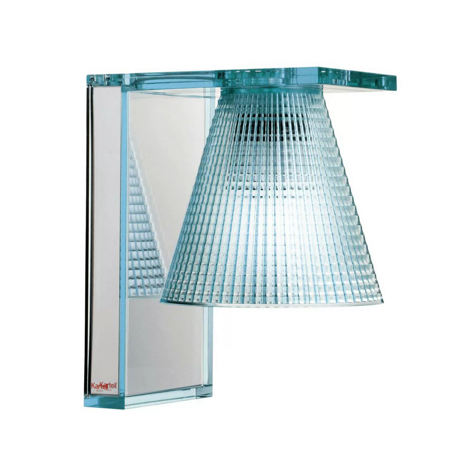 Kartell - Light-Air Wandleuchte - hellblau/transparent/BxHxT 14x21x17cm günstig online kaufen