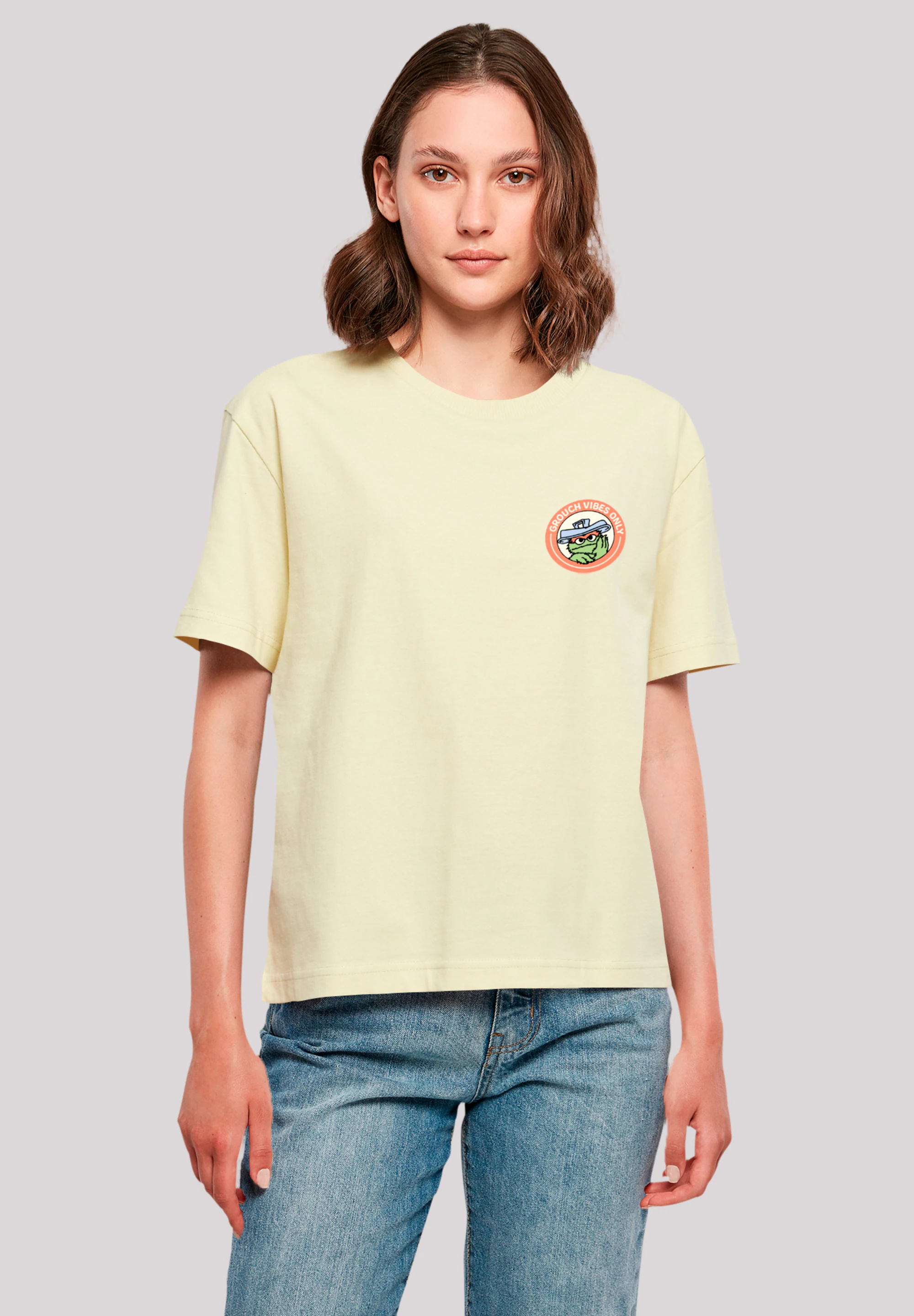 F4NT4STIC T-Shirt "Sesamstraße Grouch Vibes Only", Premium Qualität günstig online kaufen