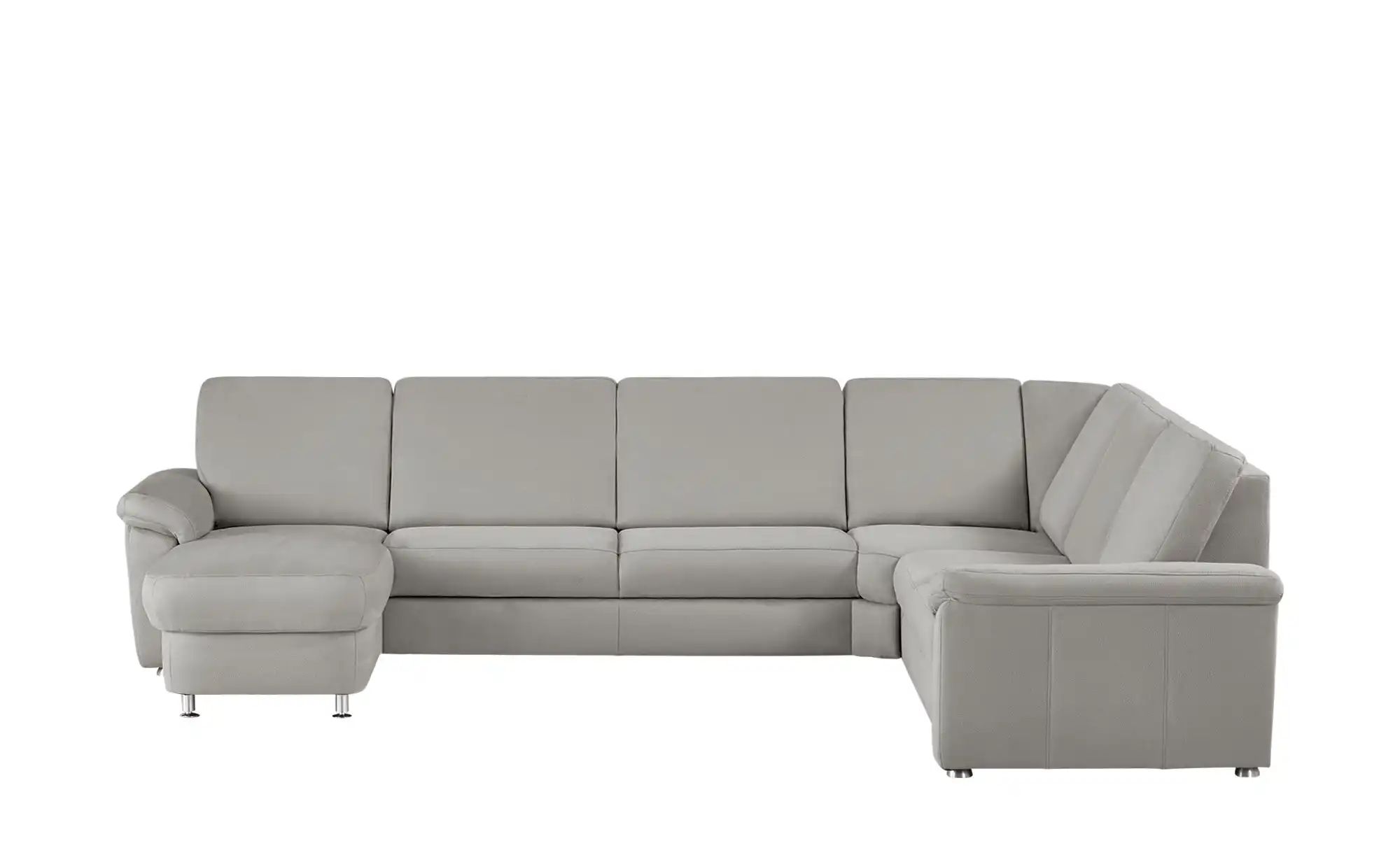 meinSofa Wohnlandschaft Mikrofaser Rita ¦ grau ¦ Maße (cm): B: 330 H: 91 T: günstig online kaufen